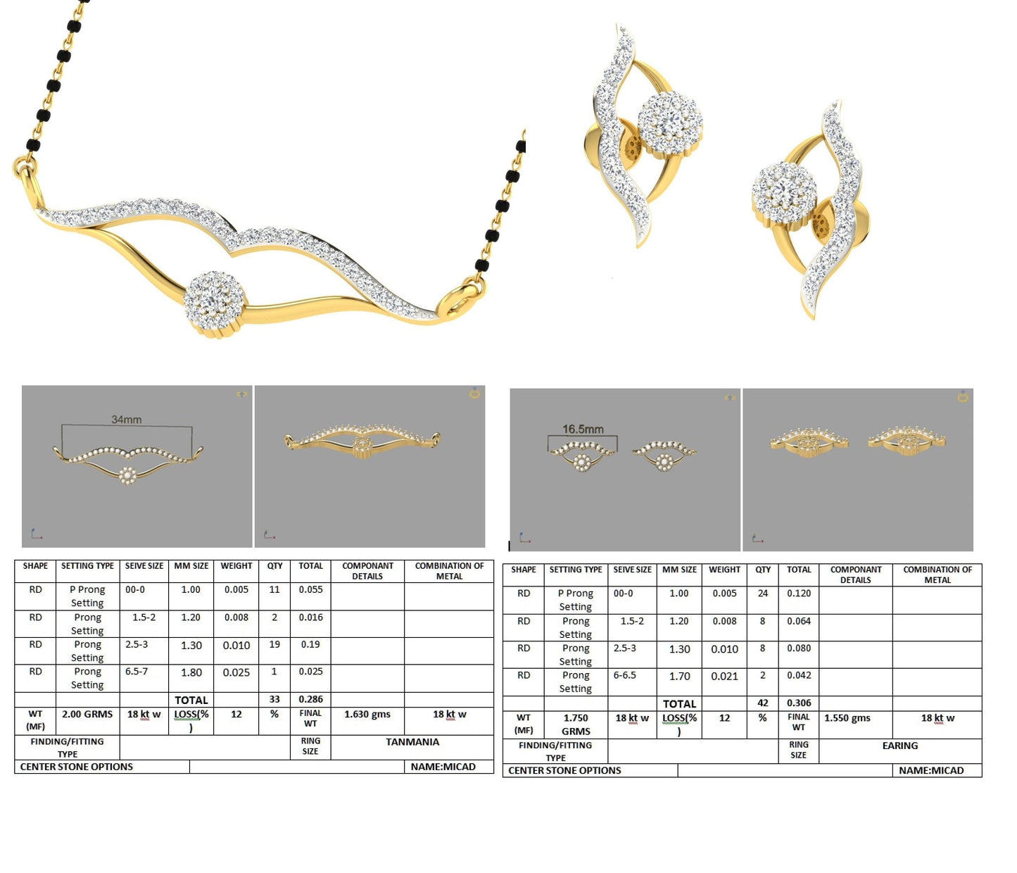 3D Jewelry Design Set Files STL 3DM tan19