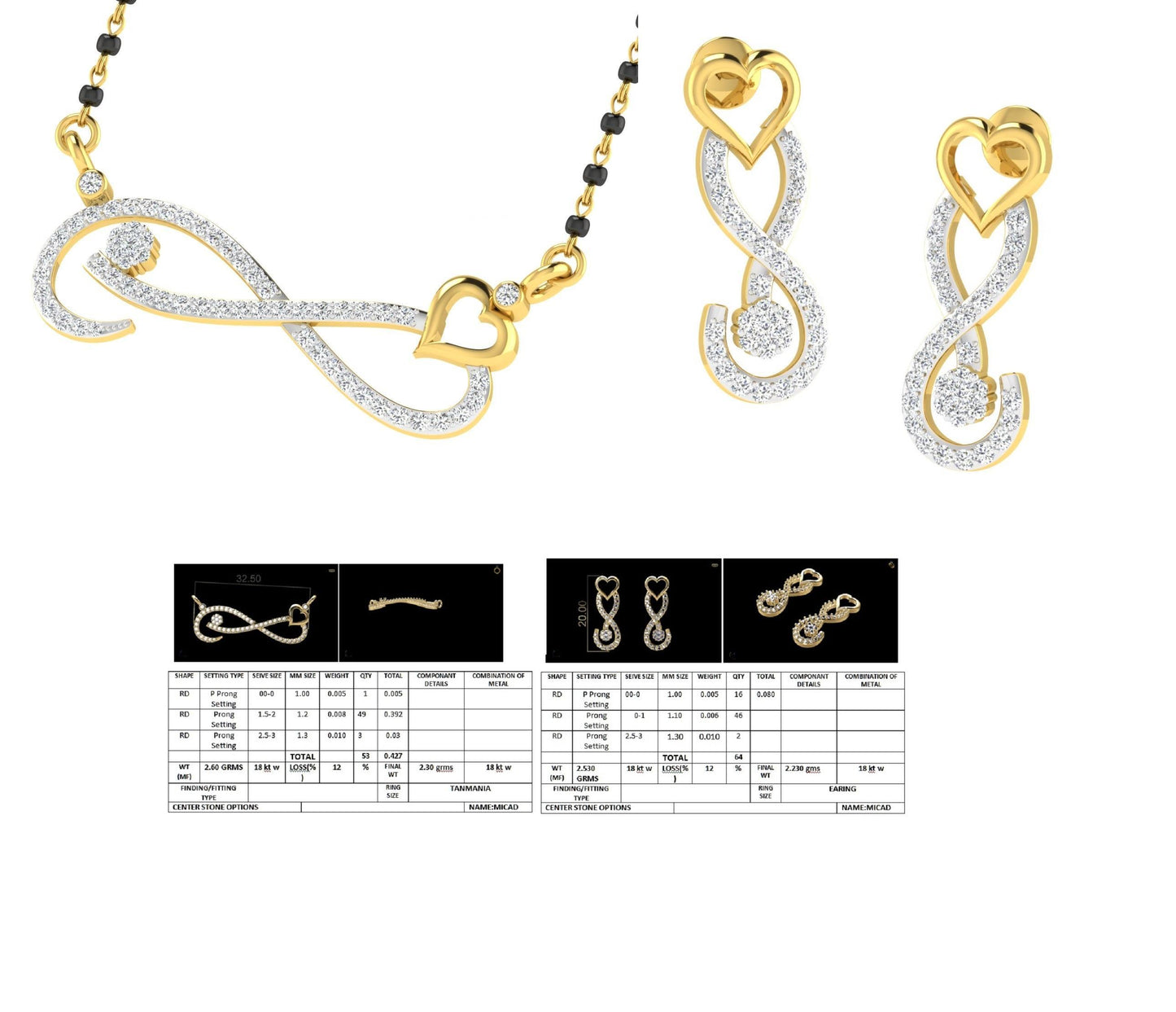 3D Jewelry Design Set Files STL 3DM tan 1