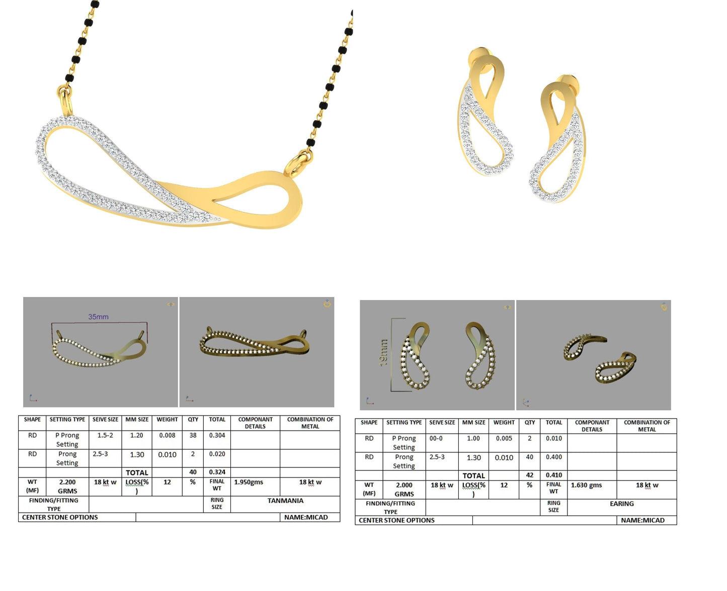 3D Jewelry Design Set Files STL 3DM tanm26