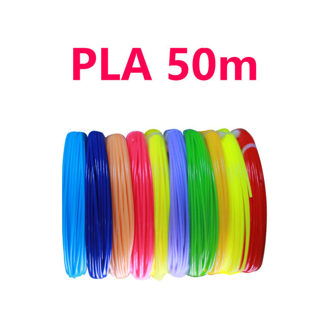 Endless Possibilities with Our 3D Pen Filament - 50/100/200 Meters Rainbow Colors Refills for 3D Printing and Drawing