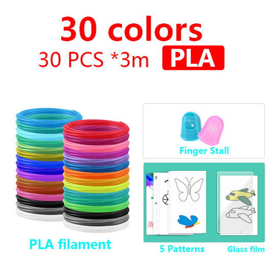 Endless Possibilities with Our 3D Pen Filament - 50/100/200 Meters Rainbow Colors Refills for 3D Printing and Drawing