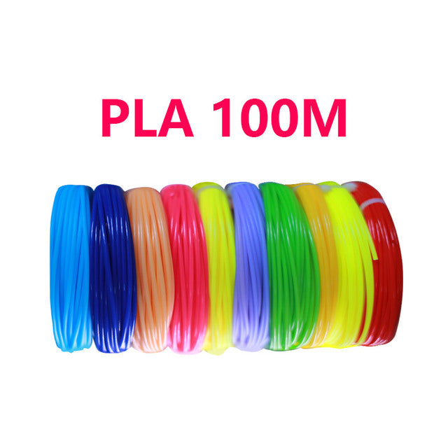 Endless Possibilities with Our 3D Pen Filament - 50/100/200 Meters Rainbow Colors Refills for 3D Printing and Drawing