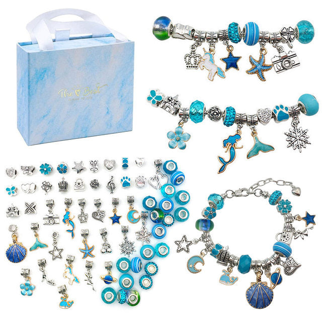 Get Creative with Our 112 PCS DIY Jewelry Charm Kit - Perfect for Making Unique Necklaces and Bracelets