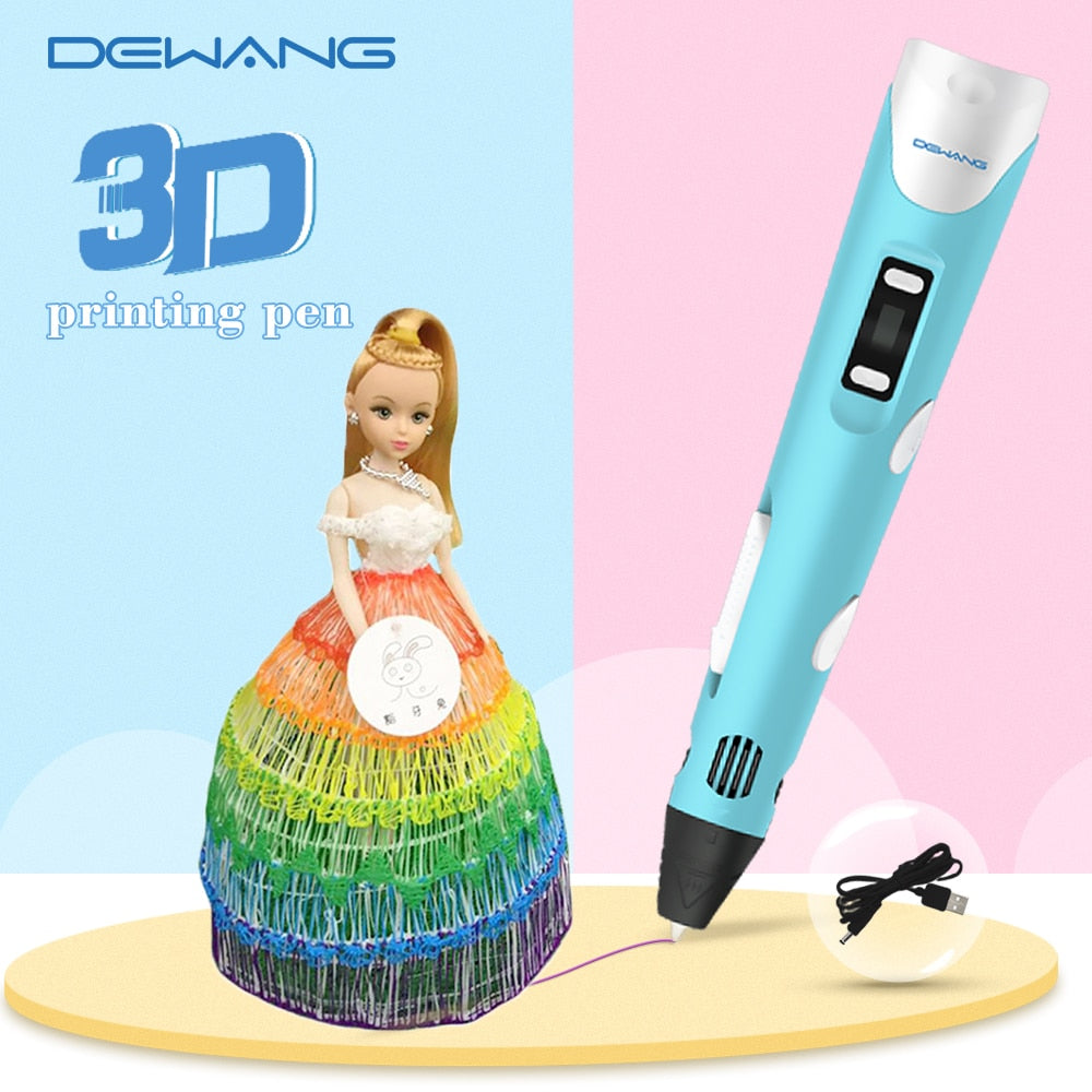 Unleash Your Child's Creativity with Our 3D Printing Pen - Perfect DIY Toy and Birthday Gift for Kids - Compatible with PLA and ABS Filament - USB RP800A